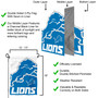 Detroit Lions Large Logo Double Sided Garden Banner Flag