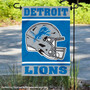 Detroit Lions Helmet Double Sided Garden Banner Flag