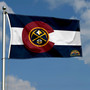 Denver Nuggets State of Colorado 3x5 Banner Flag