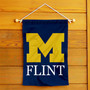 Michigan Flint Wordmark Garden Flag