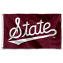 Mississippi State Bulldogs Script Logo Flag