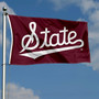 Mississippi State Bulldogs Script Logo Flag