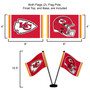 Kansas City Chiefs Small Table Desk Flag