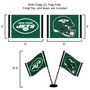 New York Jets Small Table Desk Flag