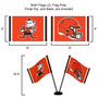 Cleveland Browns Small Table Desk Flag