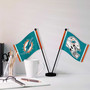 Miami Dolphins Small Table Desk Flag