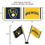 Milwaukee Brewers Small Table Desk Flag