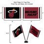 Miami Heat  Small Table Desk Flag