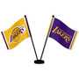 Los Angeles Lakers Small Table Desk Flag