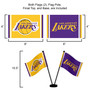 Los Angeles Lakers Small Table Desk Flag