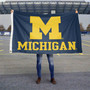 Michigan Team University Wolverines Wordmark Flag