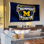 Michigan Team University Wolverines 2023 Big Ten Football Champions Flag