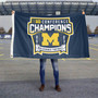 Michigan Team University Wolverines 2023 Big Ten Football Champions Flag