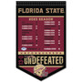 Florida State University 13-0 Undefeated 2023 Season Champions Banner