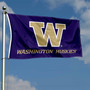 Washington UW Huskies Wordmark Flag