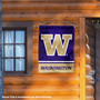 Washington UW Huskies Wordmark Logo Banner Flag