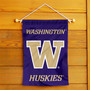 Washington UW Huskies Wordmark Garden Flag