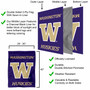 Washington UW Huskies Wordmark Double Sided House Flag