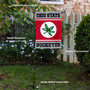 Ohio State Buckeyes Buckeye Leaf Garden Flag and Flagpole