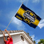 Michigan Team University Wolverines 2023 Football Playoff National Champions Logo Flag