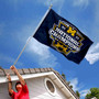 Michigan Team University Wolverines 2023 College Football National Champions Logo Flag