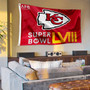 Kansas City Chiefs 2024 Super Bowl Bound and AFC Champions 3x5 Banner Flag