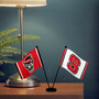 North Carolina State Wolfpack Small Table Desk Flag