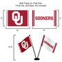 Oklahoma Sooners Small Table Desk Flag