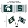 Michigan State Spartans Small Table Desk Flag