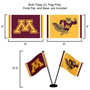 Minnesota Gophers Small Table Desk Flag