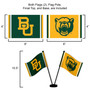 Baylor Bears Small Table Desk Flag