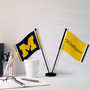 Michigan Team University Wolverines Small Table Desk Flag