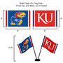 Kansas KU Jayhawks Small Table Desk Flag