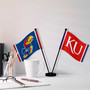 Kansas KU Jayhawks Small Table Desk Flag
