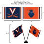 Virginia Cavaliers Small Table Desk Flag