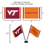 VA Tech Hokies Small Table Desk Flag