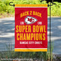 Kansas City Chiefs Super Bowl 2024 Champions Garden Banner Flag