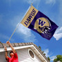 Washington UW Huskies Football Helmet Flag
