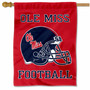 Ole Miss Helmet Double Sided House Flag