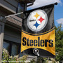 Pittsburgh Steelers Primary Logo Banner House Flag