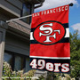 San Francisco 49ers Vintage Retro Helmet Banner House Flag