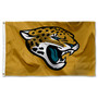 Jacksonville Jaguars Gold 3x5 Banner Flag