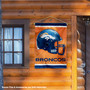 Denver Broncos Primary Helmet Logo Double Sided House Banner