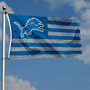 Detroit Lions American Nation Stripes 3x5 Banner Flag
