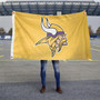 Minnesota Vikings Gold 3x5 Banner Flag