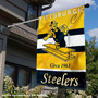 Pittsburgh Steelers Vintage Retro Throwback Banner House Flag