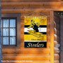 Pittsburgh Steelers Vintage Retro Throwback Banner House Flag