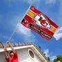 Kansas City Chiefs 2023 2024 Super Bowl Champions Banner Flag with Tack Wall Pads