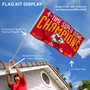 Kansas City Chiefs 4 Time Super Bowl Champions Flag Pole and Bracket Kit
