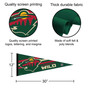 Minnesota Wild Logo Banner Pennant with Tack Wall Pads